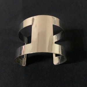 Silver cuff bracelet